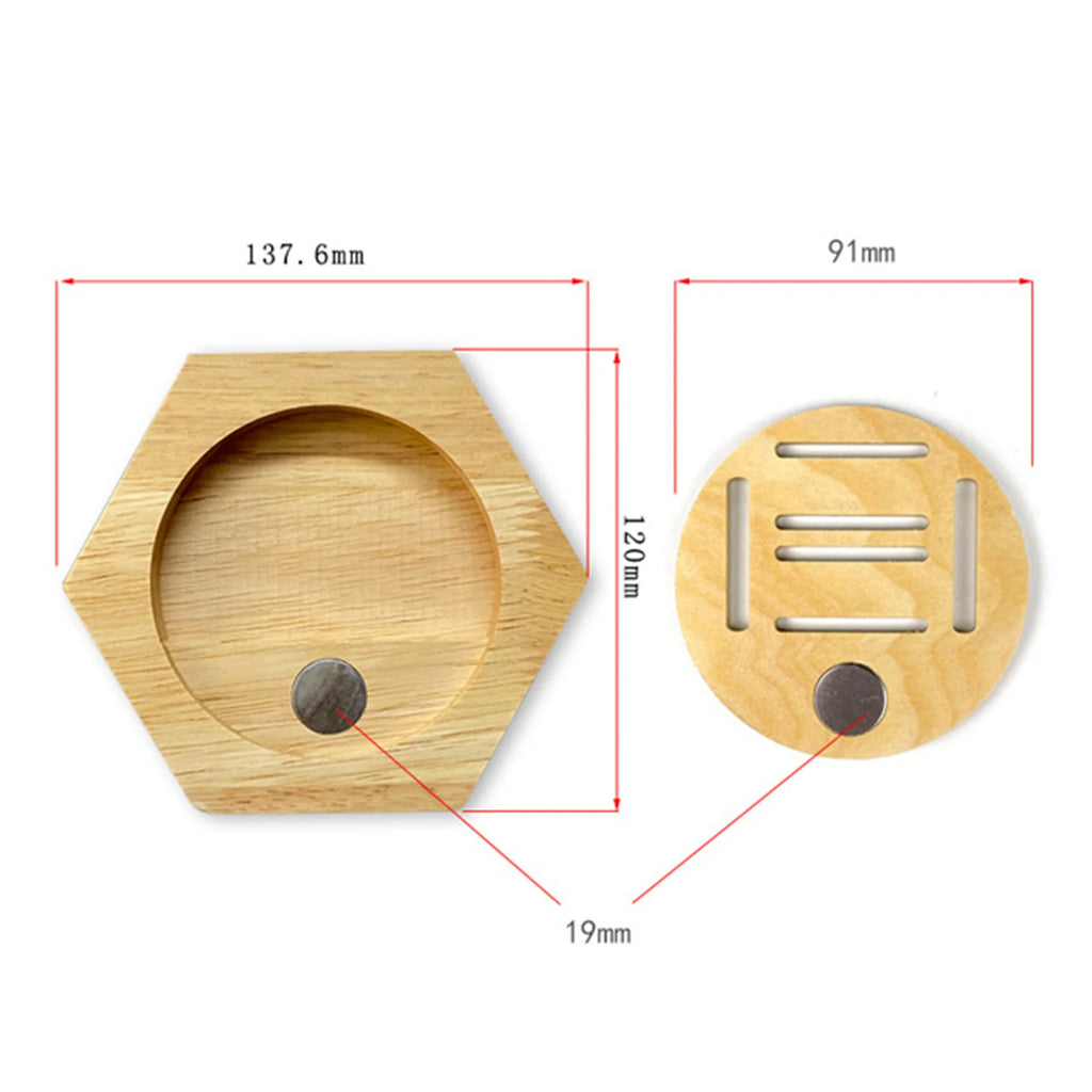 1-10Pcs Wooden Medal Display Racks Hexagonal Honeycomb Combination Medal Holder Honor Commemorative Display Home Wall Decoration