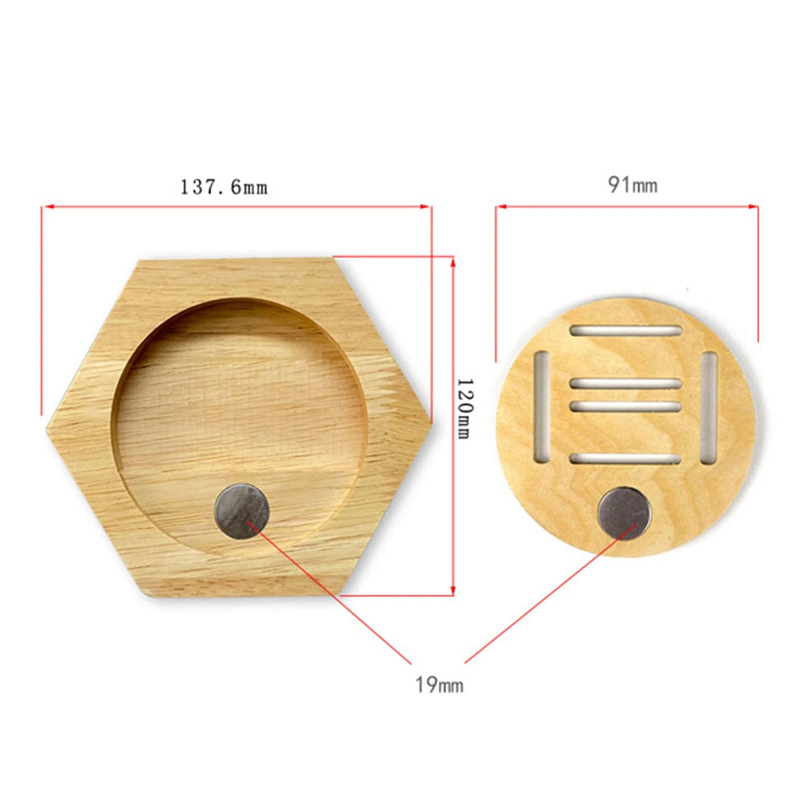 1-10Pcs Wooden Medal Display Racks Hexagonal Honeycomb Combination Medal Holder Honor Commemorative Display Home Wall Decoration