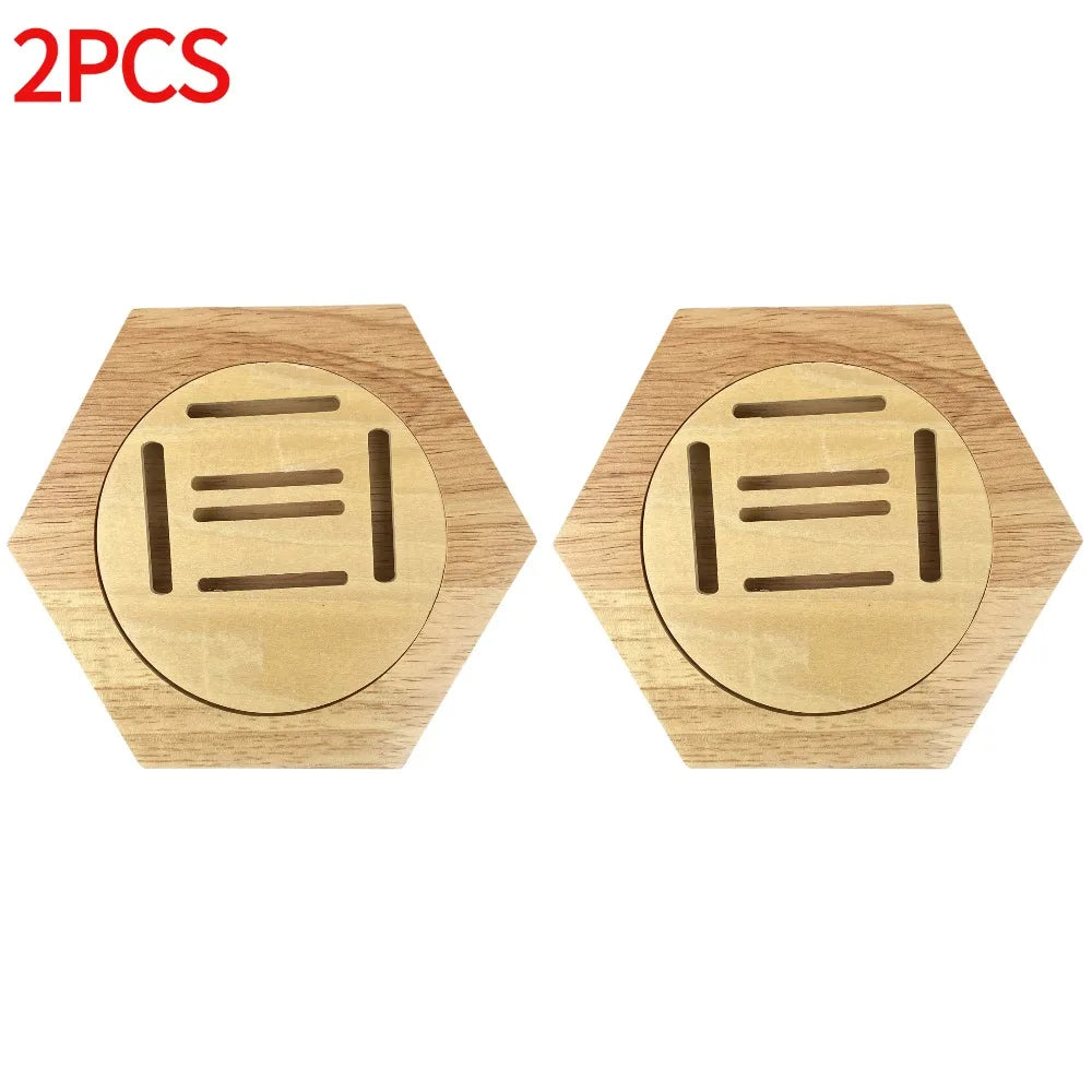 1-10Pcs Wooden Medal Display Racks Hexagonal Honeycomb Combination Medal Holder Honor Commemorative Display Home Wall Decoration